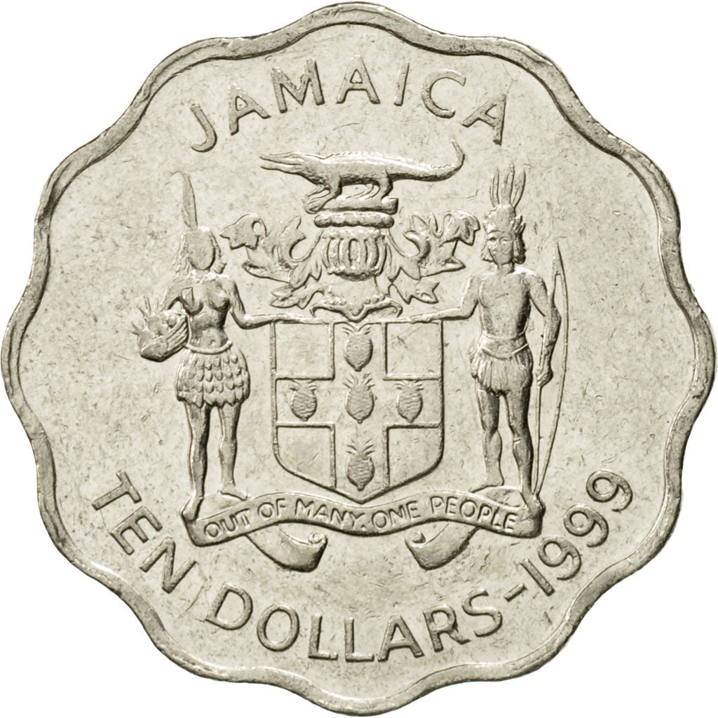 Monnaie, Jamaica, Elizabeth II, 10 Dollars, 1999, British Royal Mint, TTB