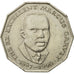 Moneda, Jamaica, Elizabeth II, 50 Cents, 1975, Franklin Mint, MBC, Cobre -