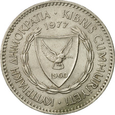 Moneta, Cipro, 100 Mils, 1977, BB+, Rame-nichel, KM:42