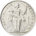 Moneda, Nueva Caledonia, 5 Francs, 1990, SC+, Aluminio, KM:16, Lecompte:78