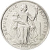 Moneta, Nowa Kaledonia, 5 Francs, 1990, MS(64), Aluminium, KM:16, Lecompte:78
