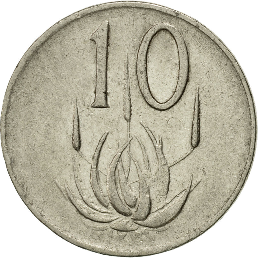 Monnaie, Afrique du Sud, 10 Cents, 1977, TTB, Nickel, KM:85