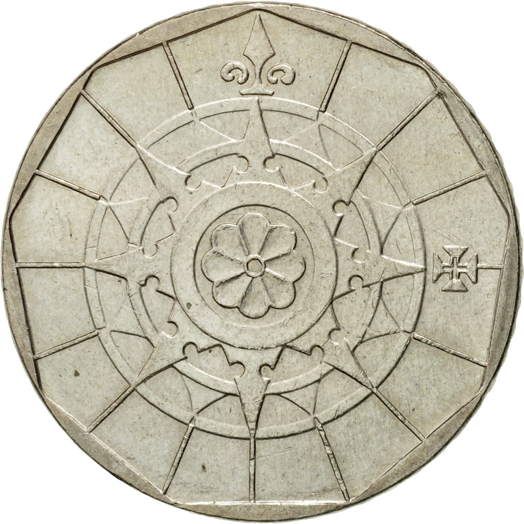 Moneta, Portugal, 20 Escudos, 1988, Lisbon, AU(50-53), Miedź-Nikiel, KM:634.1