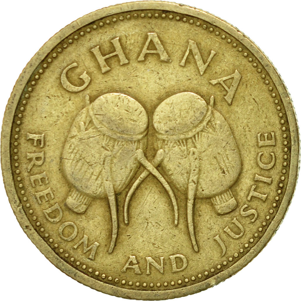 Coin, Ghana, 500 Cedis, 1996, EF(40-45), Nickel-brass, KM:34
