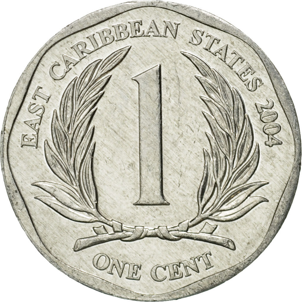 Moneta, Stati dei Caraibi Orientali, Elizabeth II, Cent, 2004, British Royal