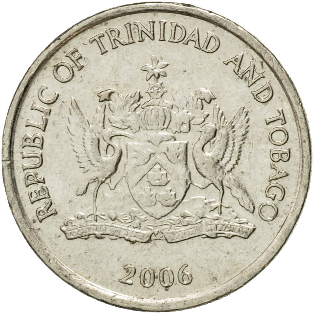 Coin, TRINIDAD & TOBAGO, 10 Cents, 2006, Franklin Mint, EF(40-45)