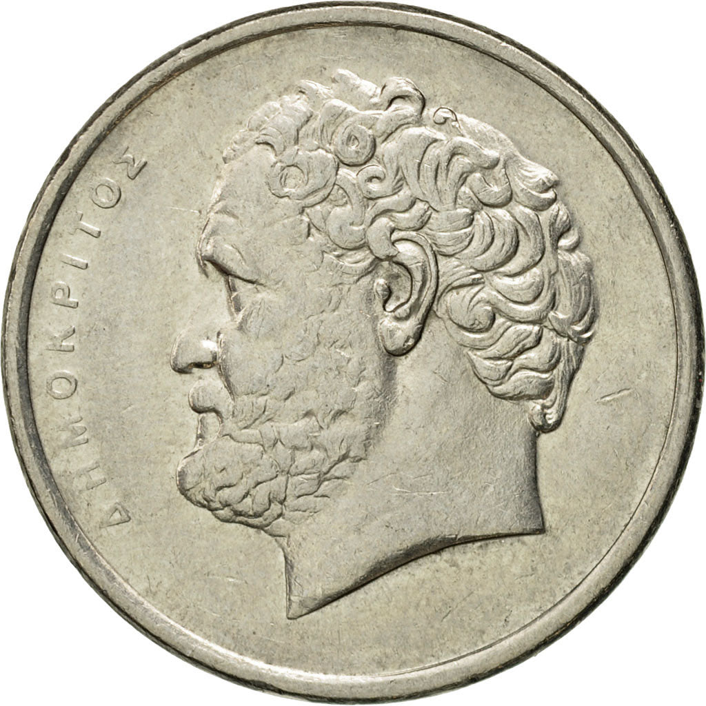 Moneta, Grecja, 10 Drachmes, 1988, AU(50-53), Miedź-Nikiel, KM:132