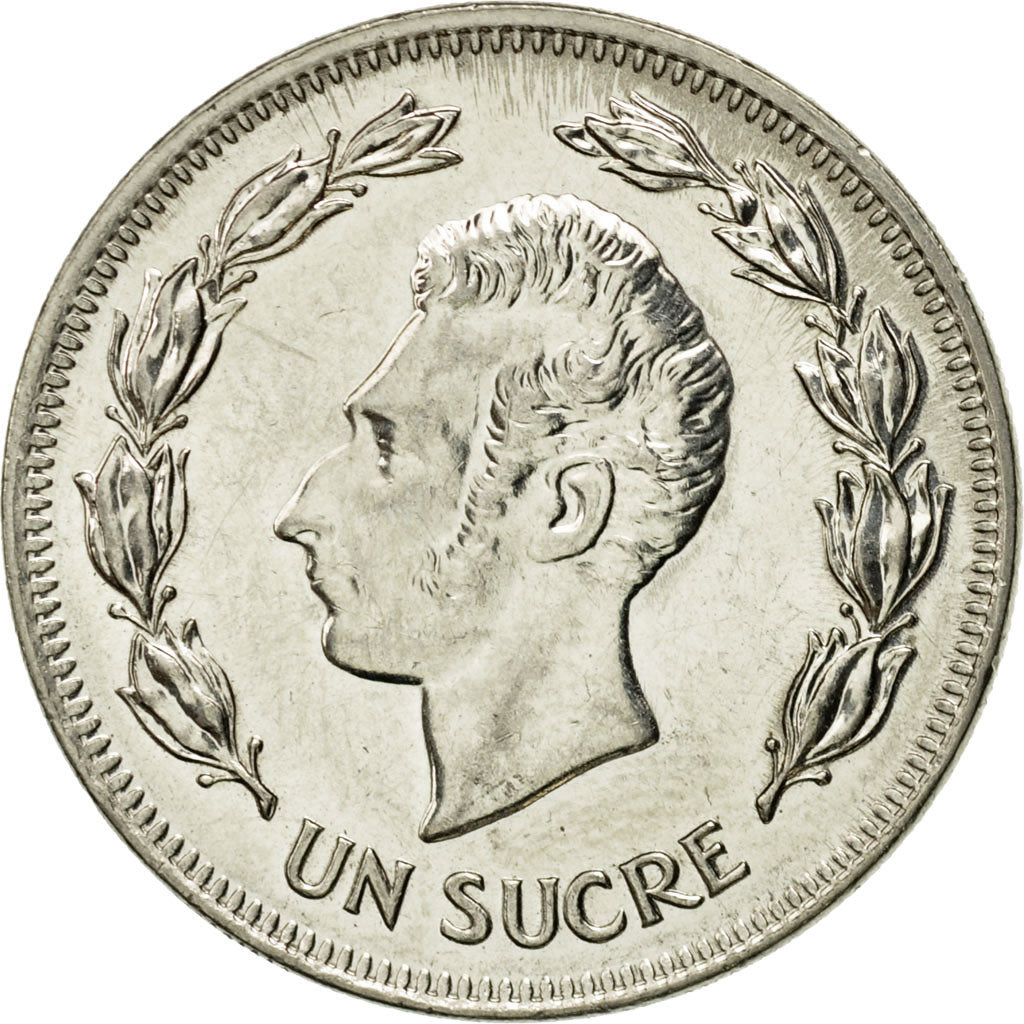 Coin, Ecuador, Sucre, Un, 1986, AU(50-53), Nickel Clad Steel, KM:85.2