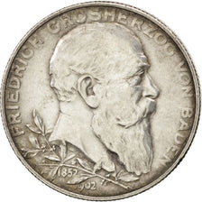GERMAN STATES, 2 Mark, 1902, KM #271, AU(50-53), Silver, 28, 11.06