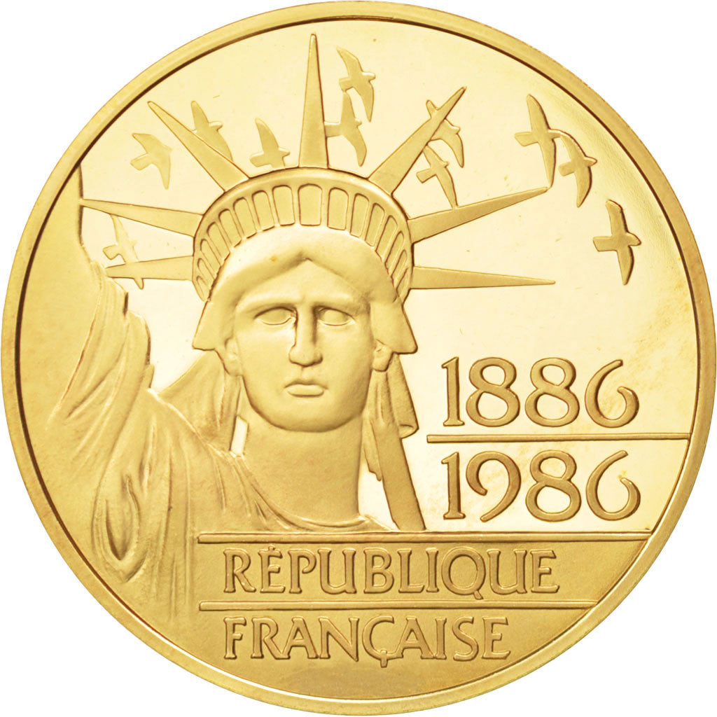 Francia, 100 Francs, 1986, FDC, Oro, KM:960b, Gadoury:901