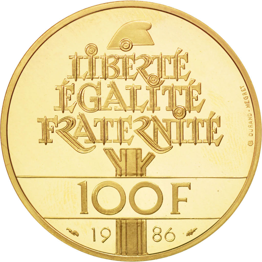 Francia, 100 Francs, 1986, FDC, Oro, KM:960b, Gadoury:901