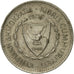 Moneda, Chipre, 25 Mils, 1979, MBC, Cobre - níquel, KM:40