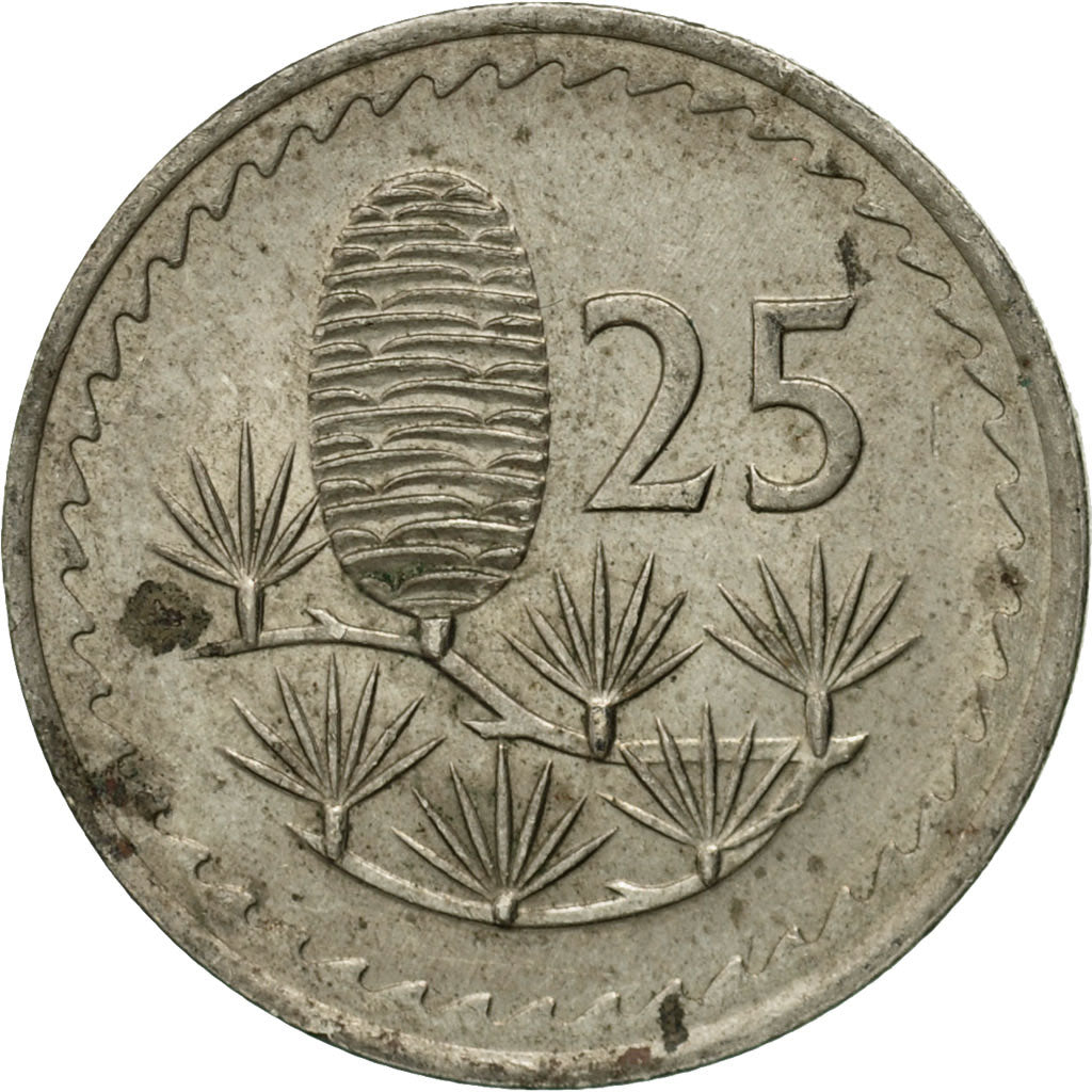 Coin, Cyprus, 25 Mils, 1979, EF(40-45), Copper-nickel, KM:40