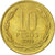 Coin, Chile, 10 Pesos, 2005, Santiago, EF(40-45), Aluminum-Bronze, KM:228.2