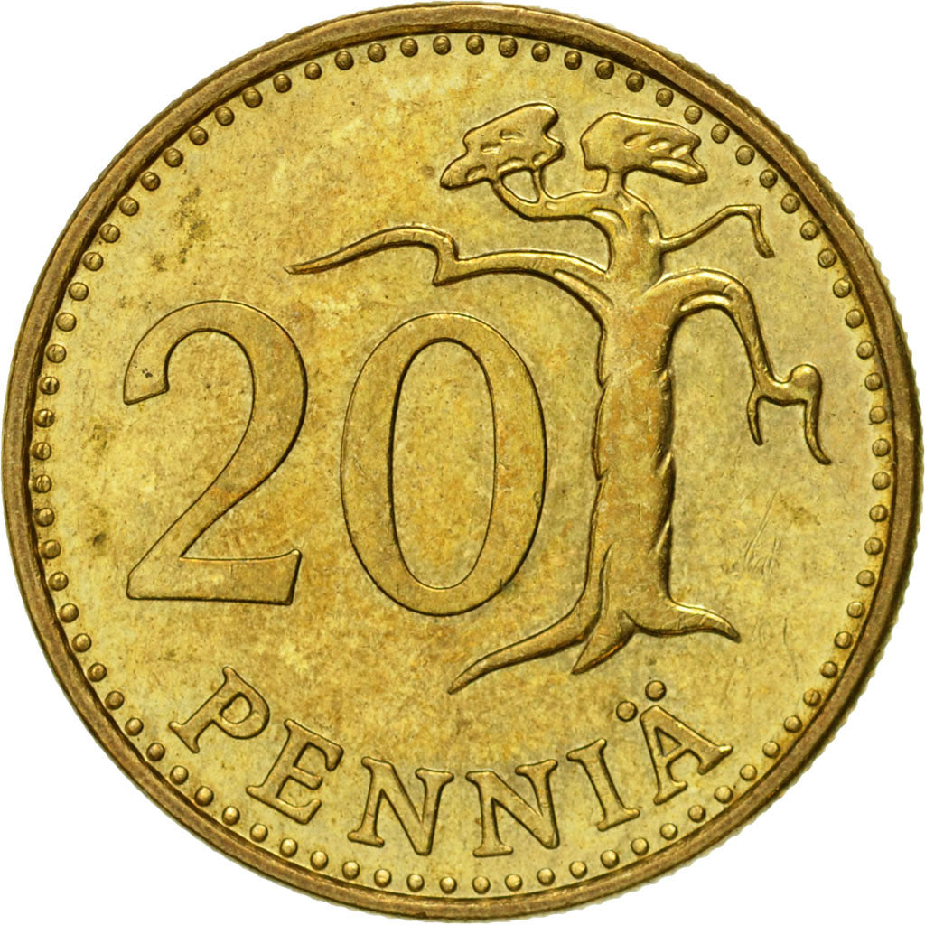 Monnaie, Finlande, 20 Pennia, 1963, Vantaa, TTB, Aluminum-Bronze, KM:47