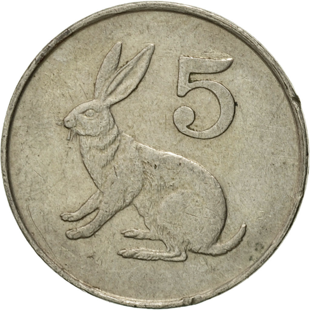 Coin, Zimbabwe, 5 Cents, 1980, EF(40-45), Copper-nickel, KM:2