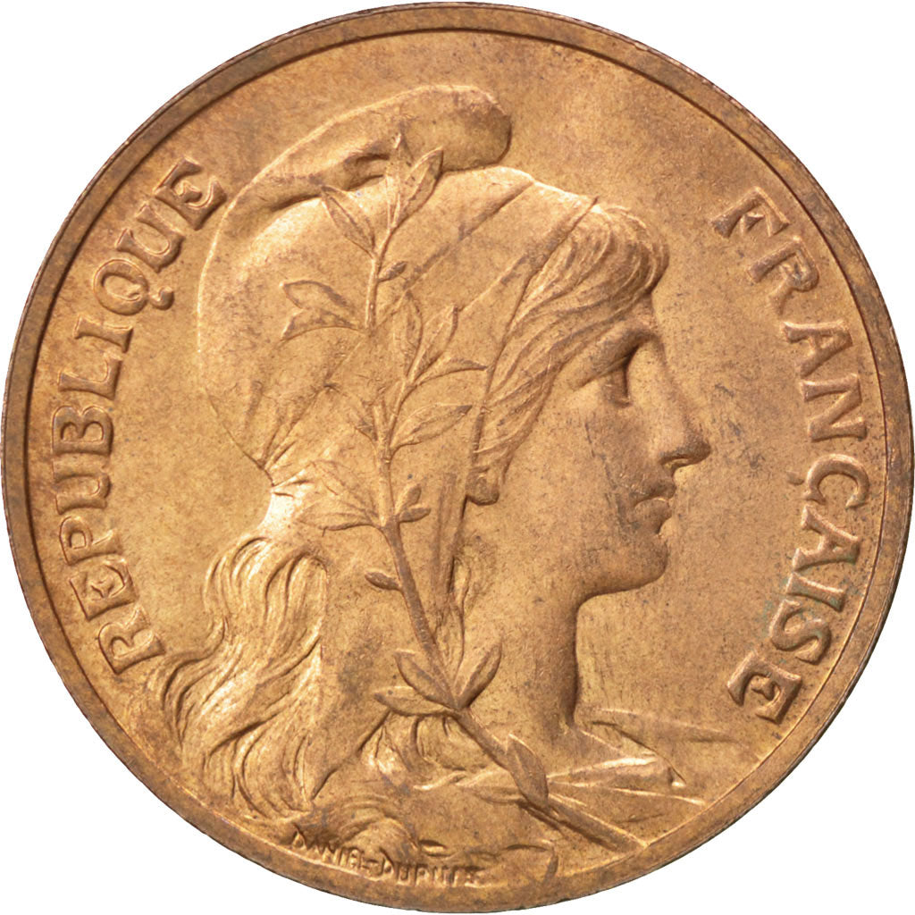 FRANCE, Dupuis, 10 Centimes, 1905, Paris, KM #843, graded, PCGS, , Bronze, 30,..