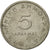 Coin, Greece, 5 Drachmai, 1980, EF(40-45), Copper-nickel, KM:118