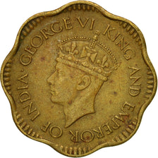 Monnaie, Ceylon, George VI, 2 Cents, 1944, TTB, Nickel-brass, KM:117