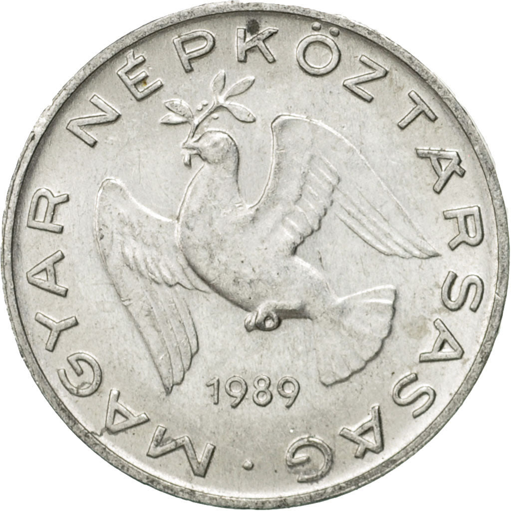 Münze, Ungarn, 10 Filler, 1989, Budapest, SS, Aluminium, KM:572