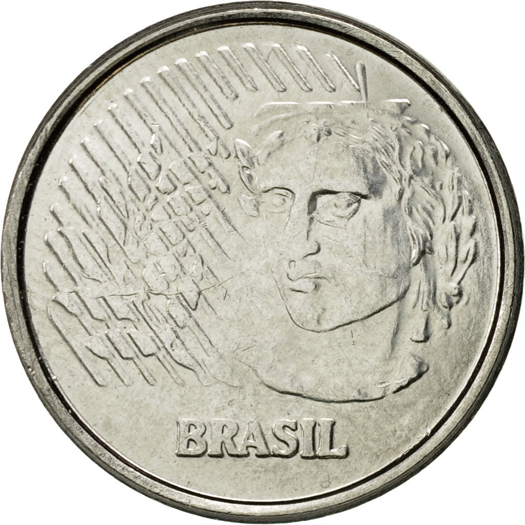 Coin, Brazil, Centavo, 1997, AU(50-53), Stainless Steel, KM:631
