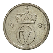 Coin, Norway, Olav V, 10 Öre, 1983, EF(40-45), Copper-nickel, KM:416