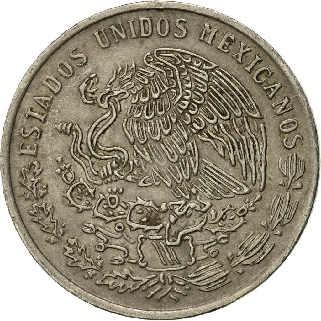 Moneda, México, 20 Centavos, 1974, Mexico City, MBC, Cobre - níquel, KM:442