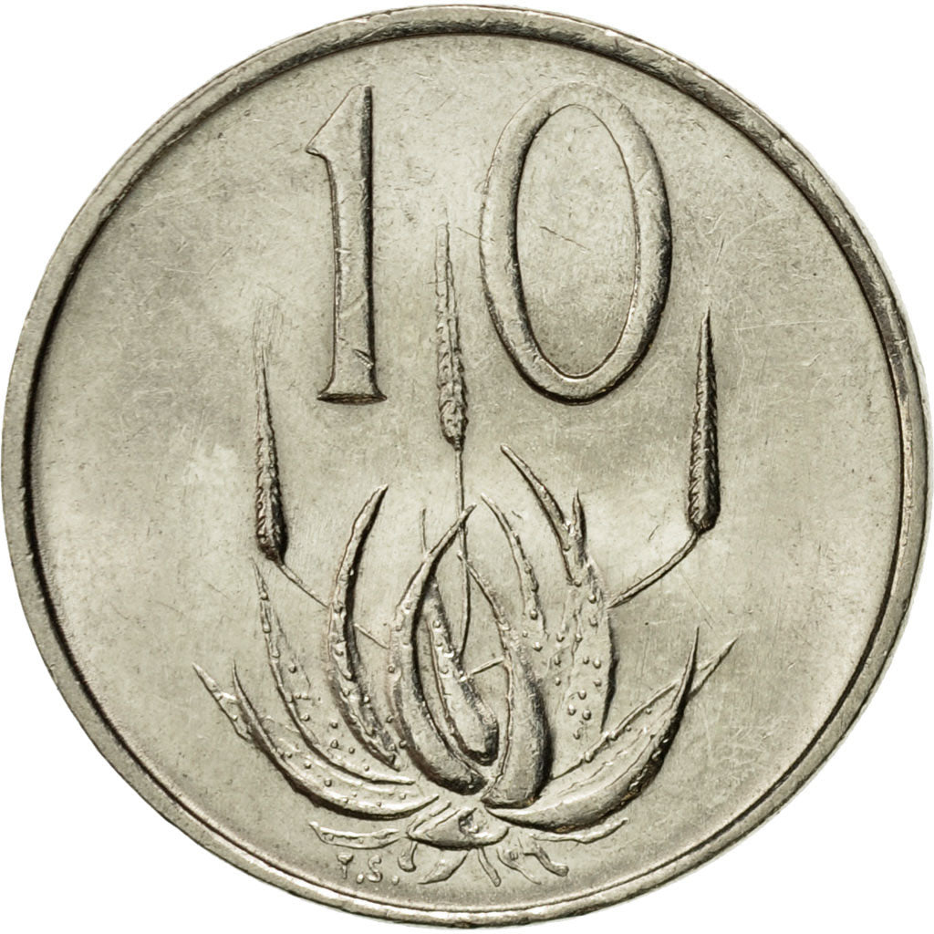 Coin, South Africa, 10 Cents, 1988, AU(50-53), Nickel, KM:85