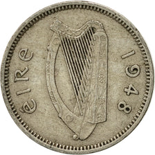 Coin, IRELAND REPUBLIC, 3 Pence, 1948, EF(40-45), Copper-nickel, KM:12a