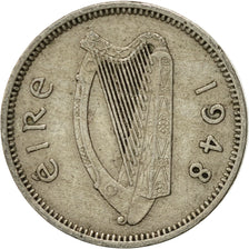 Monnaie, IRELAND REPUBLIC, 3 Pence, 1948, TTB, Copper-nickel, KM:12a