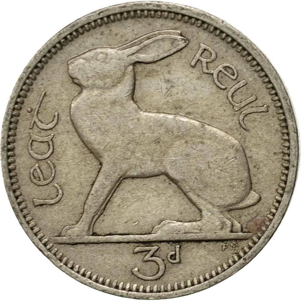 Coin, IRELAND REPUBLIC, 3 Pence, 1948, EF(40-45), Copper-nickel, KM:12a
