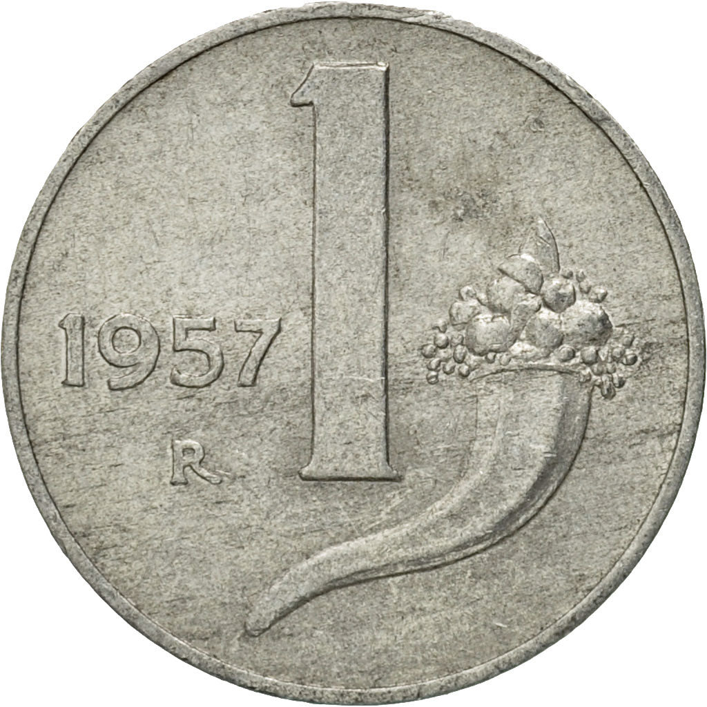 Monnaie, Italie, Lira, 1957, Rome, TTB, Aluminium, KM:91