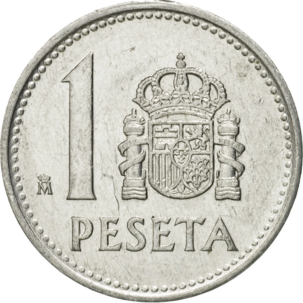 Münze, Spanien, Juan Carlos I, Peseta, 1989, SS+, Aluminium, KM:821
