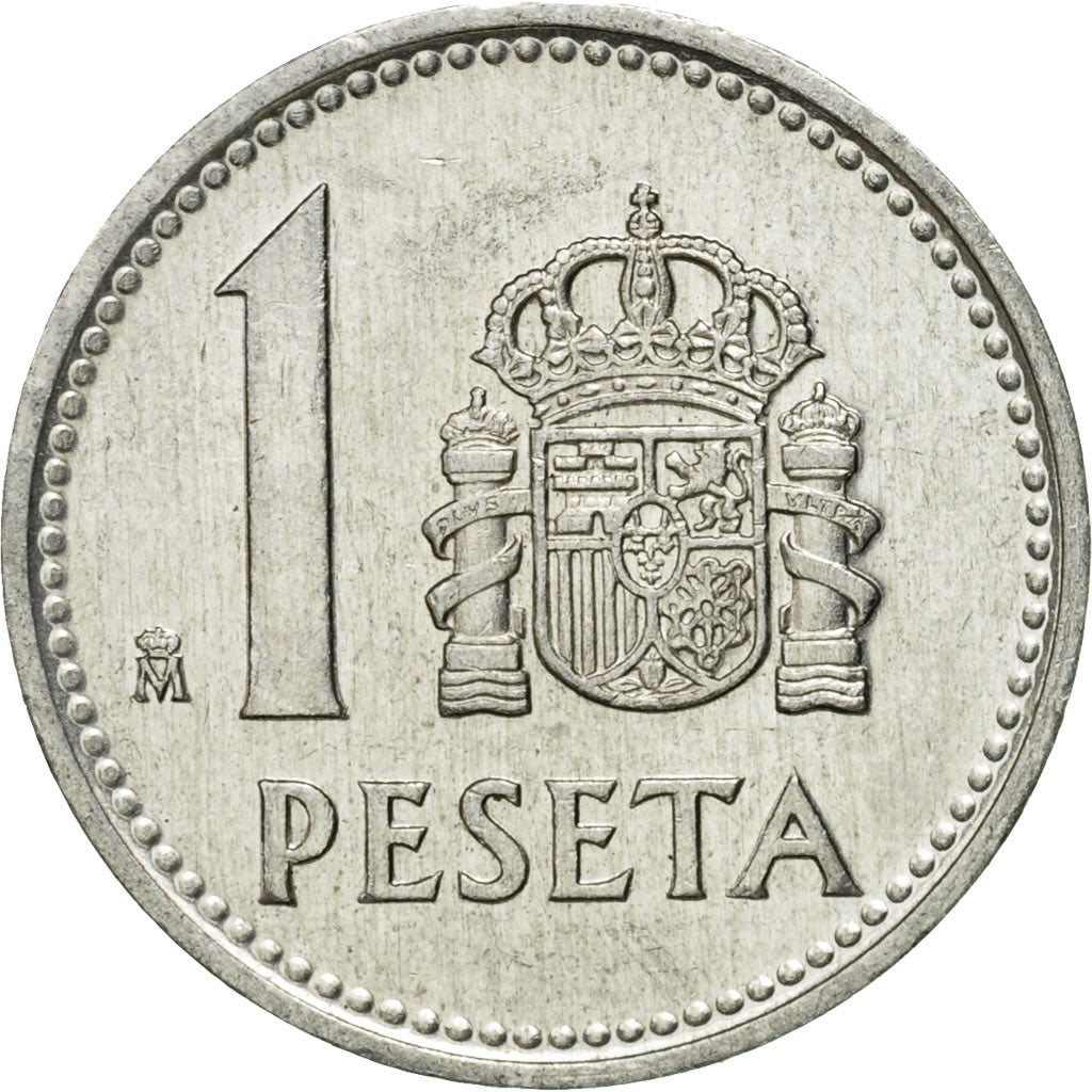 Münze, Spanien, Juan Carlos I, Peseta, 1987, SS+, Aluminium, KM:821