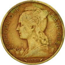 Coin, FRENCH AFARS & ISSAS, 10 Francs, 1975, Paris, EF(40-45), Aluminum-Bronze