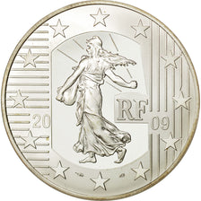 France, 10 Euro, 2009, Human Rights, Proof, Silver, KM:1584