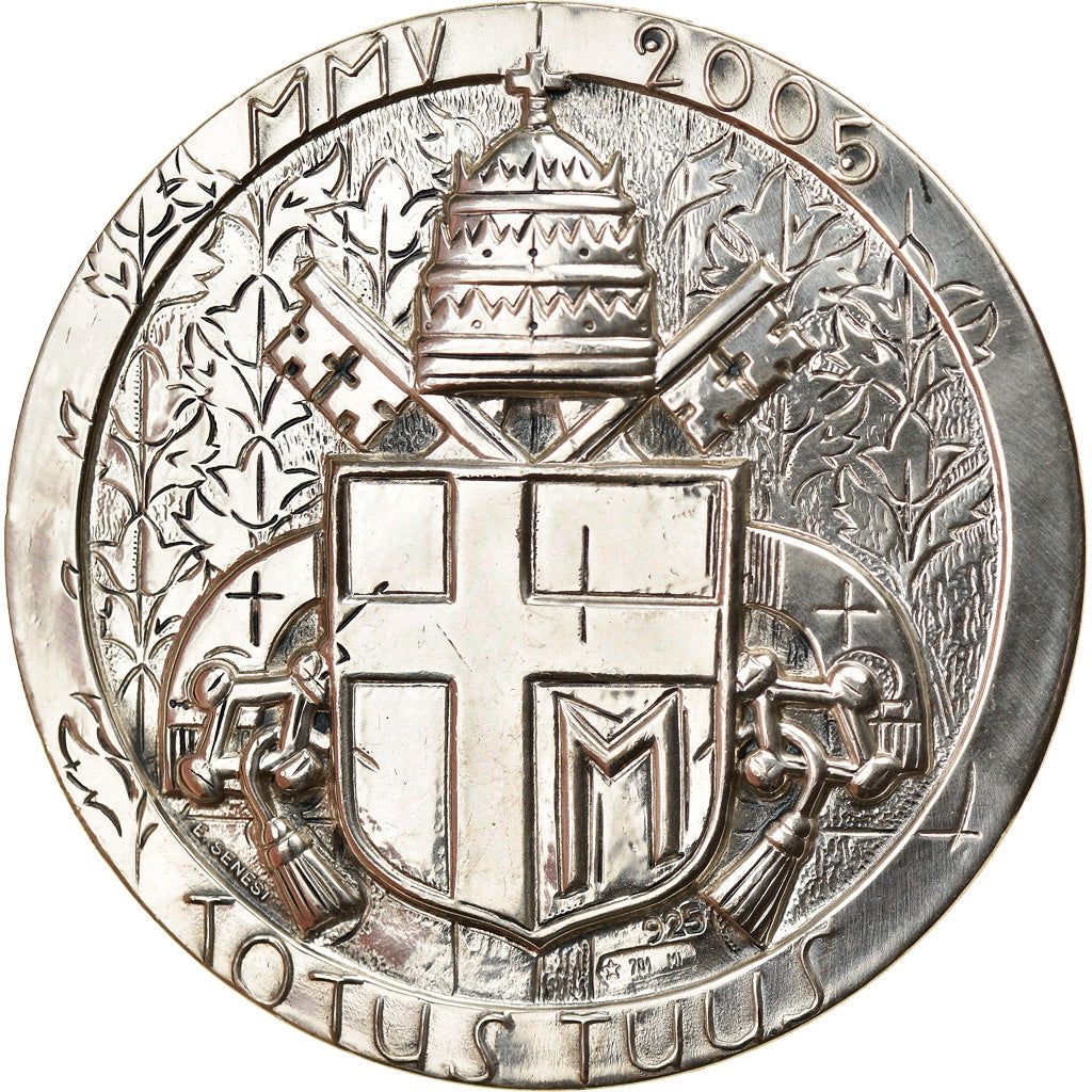 Vatican, Medal, Scène Biblique, Totus Tuus, Religions & beliefs, 2005, Bodini