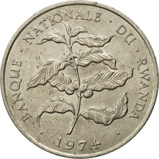 Coin, Rwanda, 10 Francs, 1974, British Royal Mint, EF(40-45), Copper-nickel