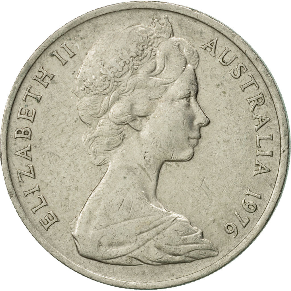 Monnaie, Australie, Elizabeth II, 10 Cents, 1976, TTB, Copper-nickel, KM:65