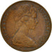 Moneta, Australia, Elizabeth II, Cent, 1980, EF(40-45), Bronze, KM:62
