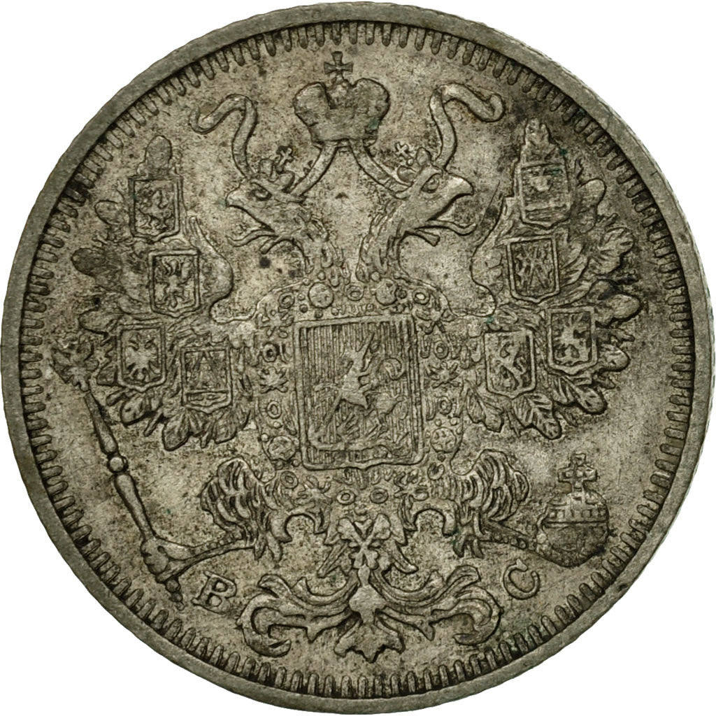 Coin, Russia, Nicholas II, 15 Kopeks, 1913, Saint-Petersburg, VF(20-25), Silver