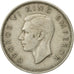 Moneta, Nuova Zelanda, George VI, Shilling, 1947, BB, Rame-nichel, KM:9a