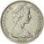 Moneta, Nowa Zelandia, Elizabeth II, 10 Cents, 1967, EF(40-45), Miedź-Nikiel