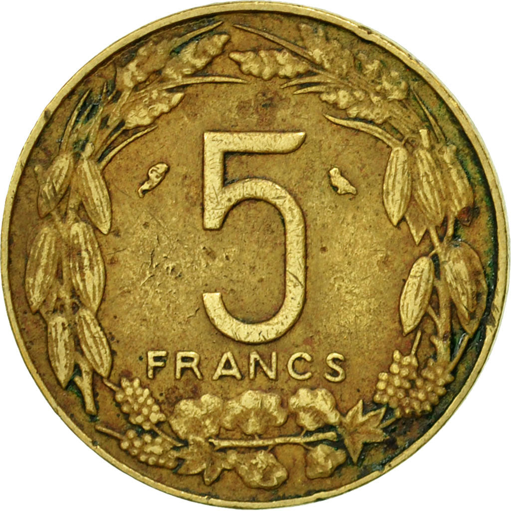 Coin, EQUATORIAL AFRICAN STATES, 5 Francs, 1970, Paris, EF(40-45)