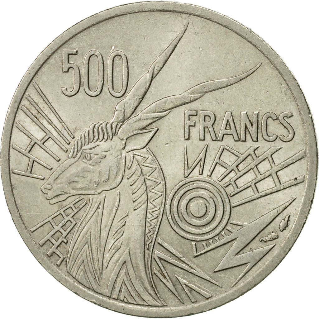 Coin, Central African States, 500 Francs, 1979, Paris, AU(55-58), Nickel, KM:12