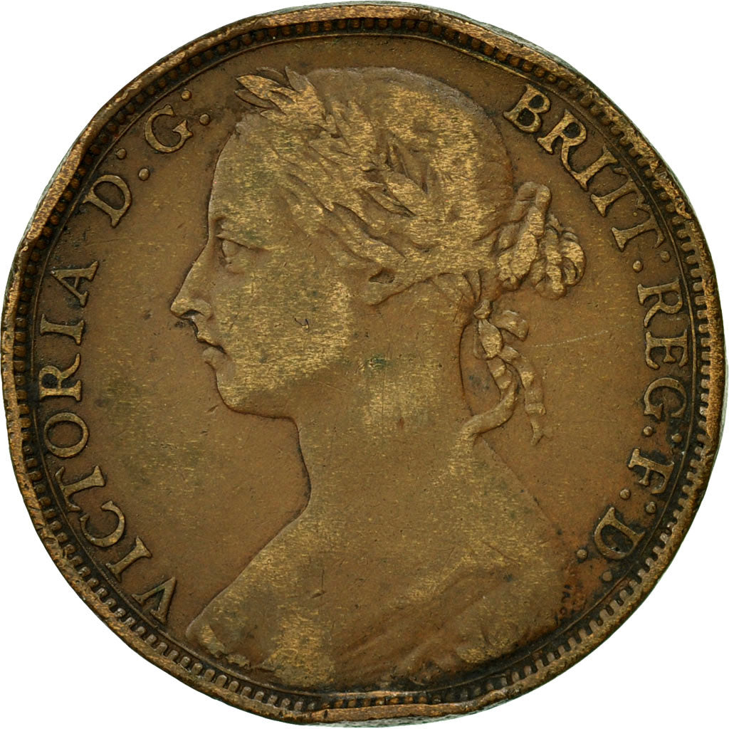 Coin, Great Britain, Victoria, Penny, 1888, VF(20-25), Bronze, KM:755