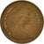 Moneda, Gran Bretaña, Elizabeth II, 2 New Pence, 1980, BC+, Bronce, KM:916