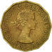 Münze, Großbritannien, Elizabeth II, 3 Pence, 1955, SS, Nickel-brass, KM:900
