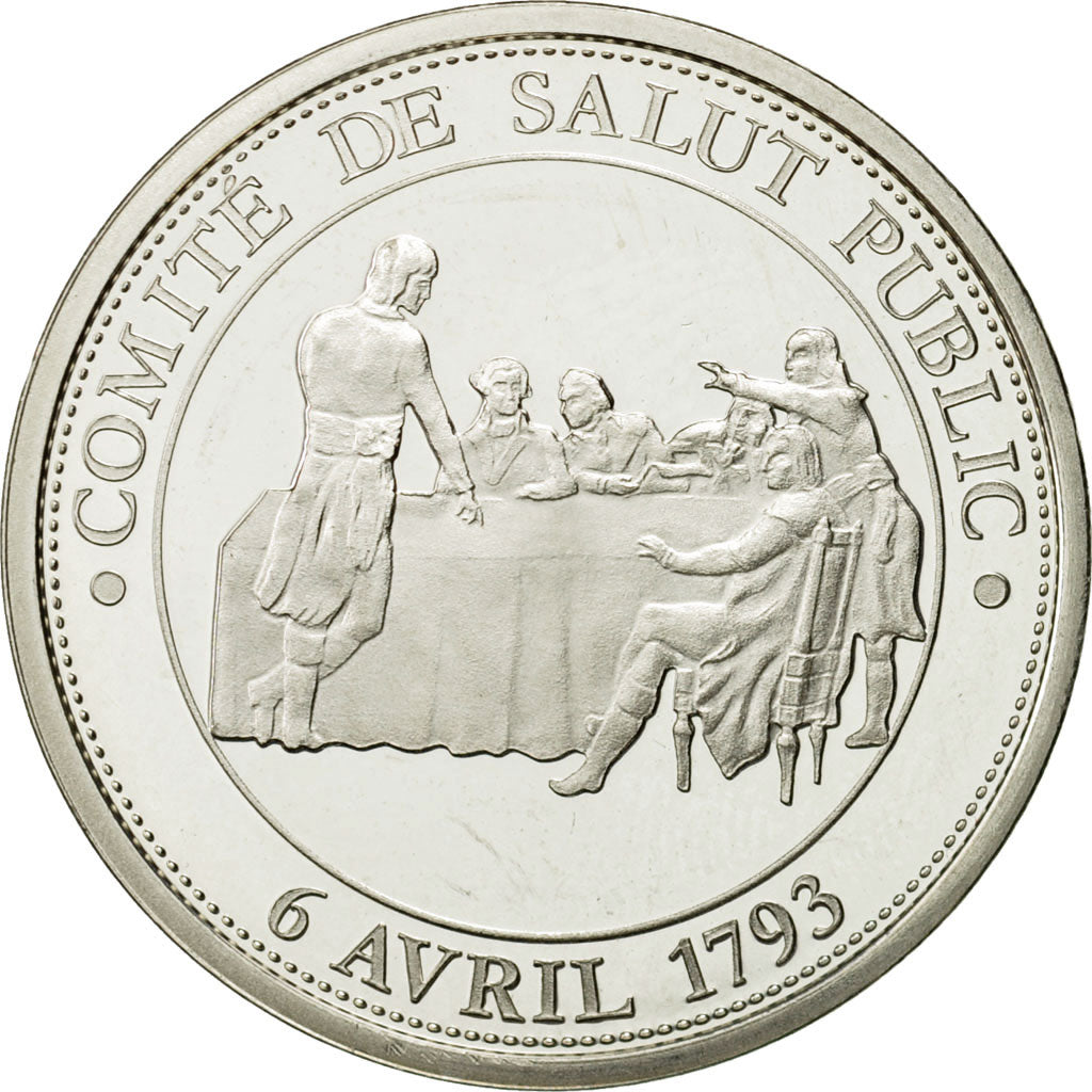 France, Medal, Comité de Salut Public, 1989, Proof, MS(63), Silver