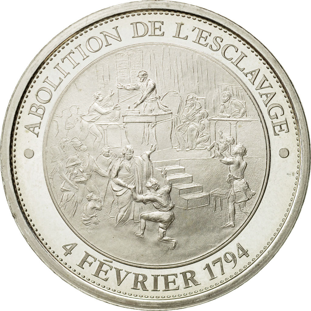 France, Medal, Abolition de l'esclavage, 1989, Proof, MS(63), Silver